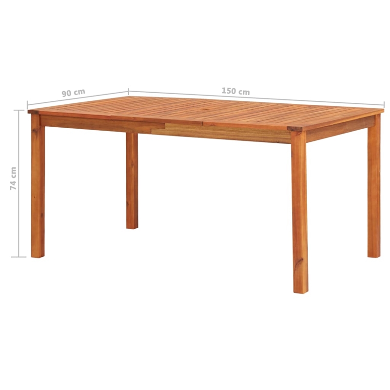 vidaXL Garden Dining Set Cream White/Wooden