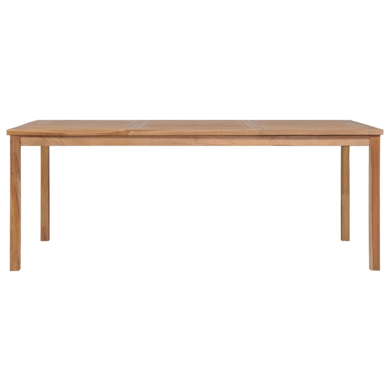 vidaXL Solid Teak Wood Large Garden Dining Set in Warm Brown
