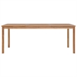 vidaXL Solid Teak Wood Large Garden Dining Set in Warm Brown
