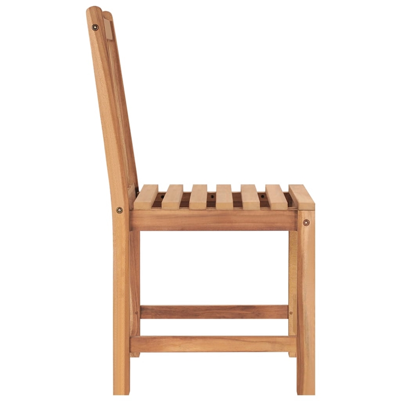 vidaXL Solid Teak Wood Large Garden Dining Set in Warm Brown