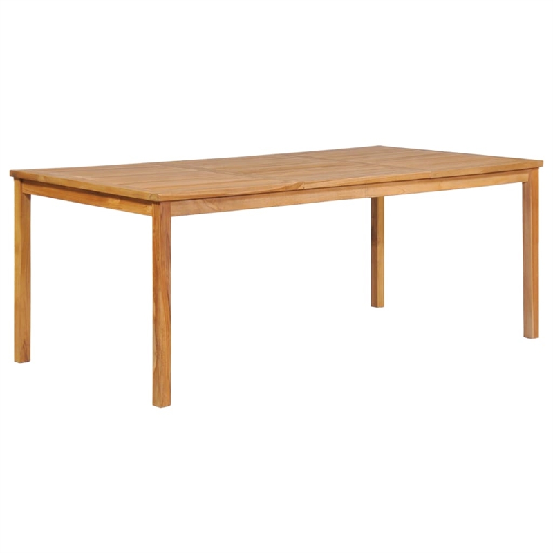 vidaXL Solid Teak Wood Large Garden Dining Set in Warm Brown