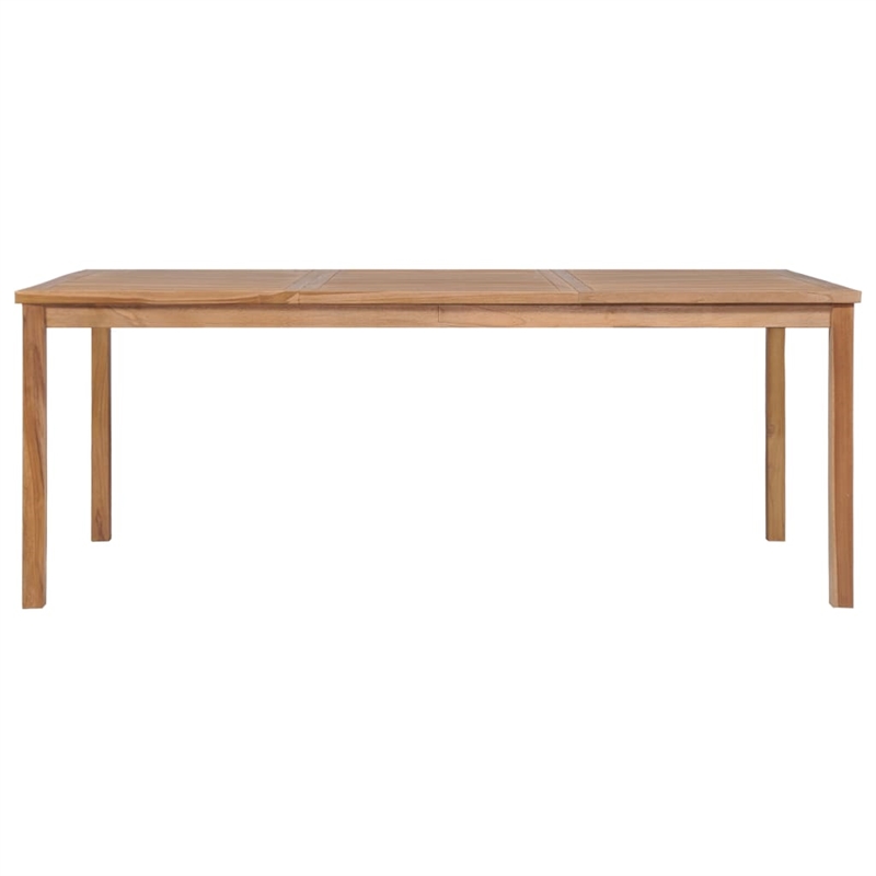vidaXL Fine Sanded Teak Hardwood Large Garden Dining Set in Warm Teak