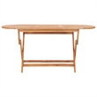 vidaXL Smooth Sanded Teak Hardwood Outdoor Dining Set in Natural Teak