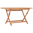 vidaXL Smooth Sanded Teak Hardwood Outdoor Dining Set in Natural Teak
