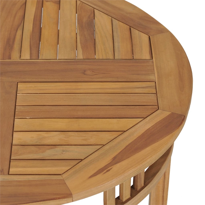 vidaXL Garden Dining Set Teak Wood Solid Teak Wood Medium Durable