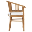 vidaXL Garden Dining Set Teak Wood Solid Teak Wood Medium Durable
