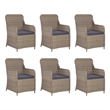 vidaXL Outdoor Dining Set in Brown and Gray