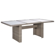 vidaXL Outdoor Dining Set in Brown and Cream White