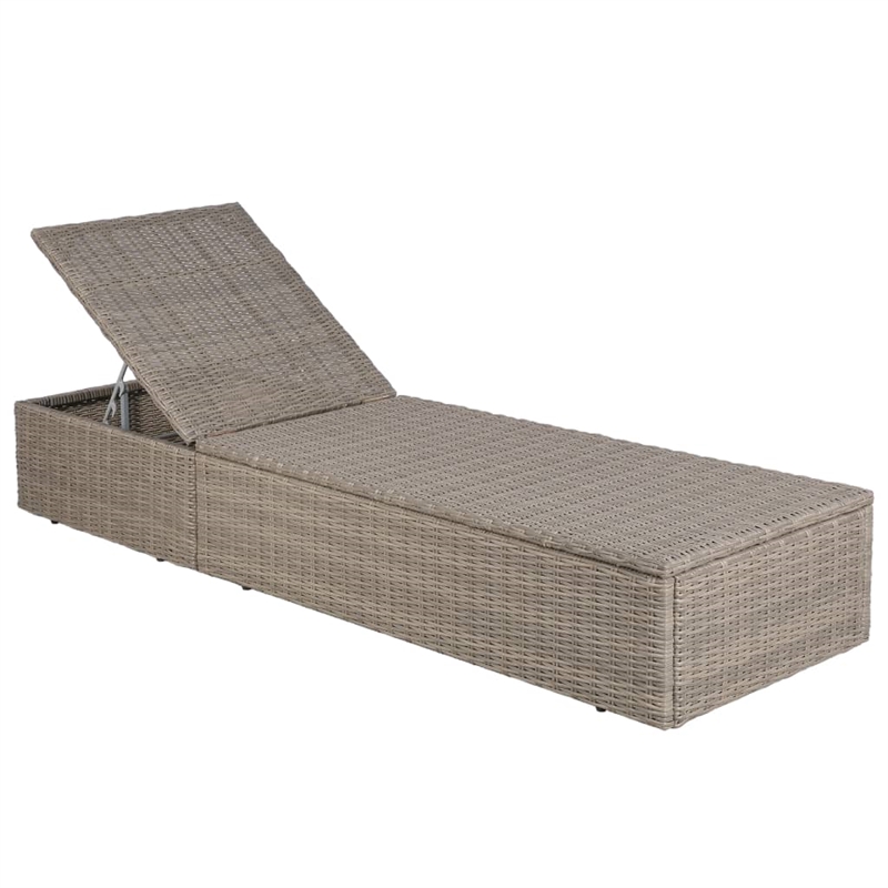 vidaXL Outdoor Dining Set in Brown and Dark Gray