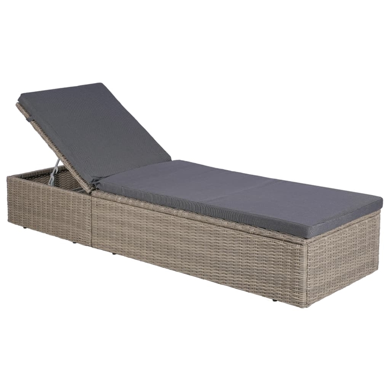 vidaXL Outdoor Dining Set in Brown and Dark Gray