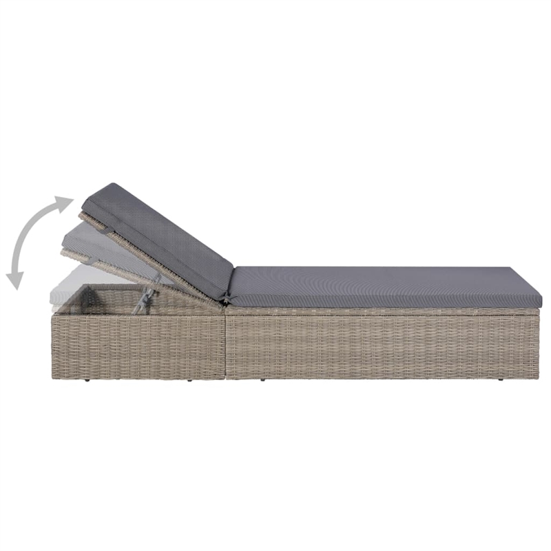 vidaXL Outdoor Dining Set in Brown and Dark Gray
