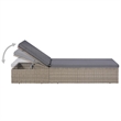 vidaXL Outdoor Dining Set in Brown and Dark Gray
