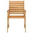 vidaXL Outdoor Dining Set Warm Acacia Wood Tone