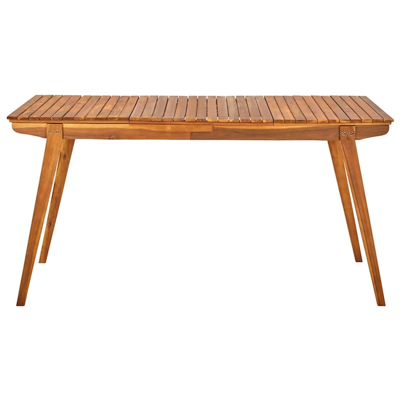 vidaXL Dining Set in Brown Solid Acacia Wood Medium Dining Set