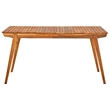 vidaXL Dining Set in Brown Solid Acacia Wood Medium Dining Set