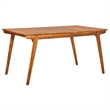 vidaXL Dining Set in Brown Solid Acacia Wood Medium Dining Set