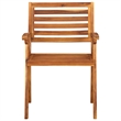 vidaXL Dining Set in Brown Solid Acacia Wood Medium Dining Set