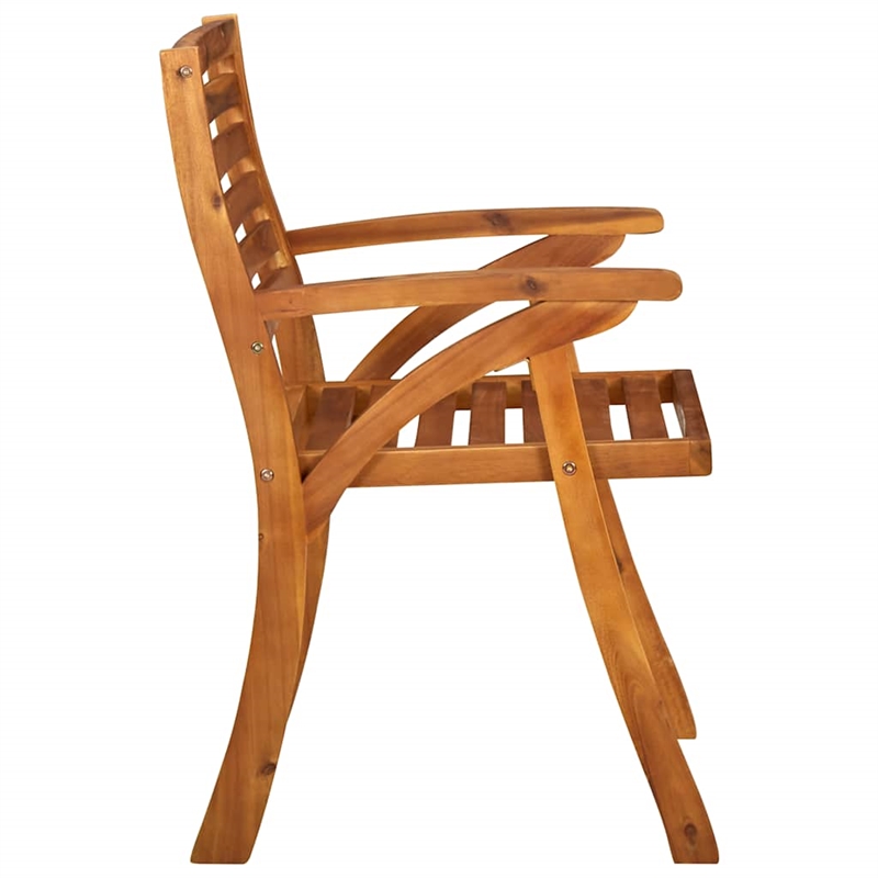 vidaXL Dining Set in Brown Solid Acacia Wood Medium Dining Set