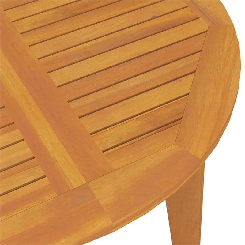 vidaXL Solid Acacia Wood Medium Durable Garden Dining Set in Natural/Brown