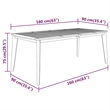 vidaXL Solid Acacia Wood Standard Durable Garden Dining Set Natural/Brown