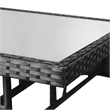 vidaXL Garden Dining Set in Black/Cream White