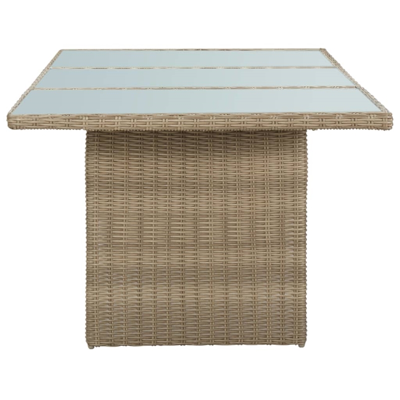 vidaXL Dining Set in Brown and Cream White