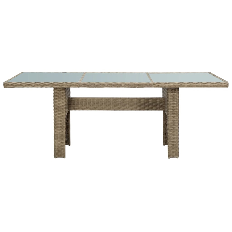 vidaXL Dining Set in Brown and Dark Gray