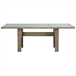 vidaXL Dining Set in Brown and Dark Gray