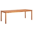 vidaXL Garden Dining Set Light in Brown Solid Acacia Wood Large