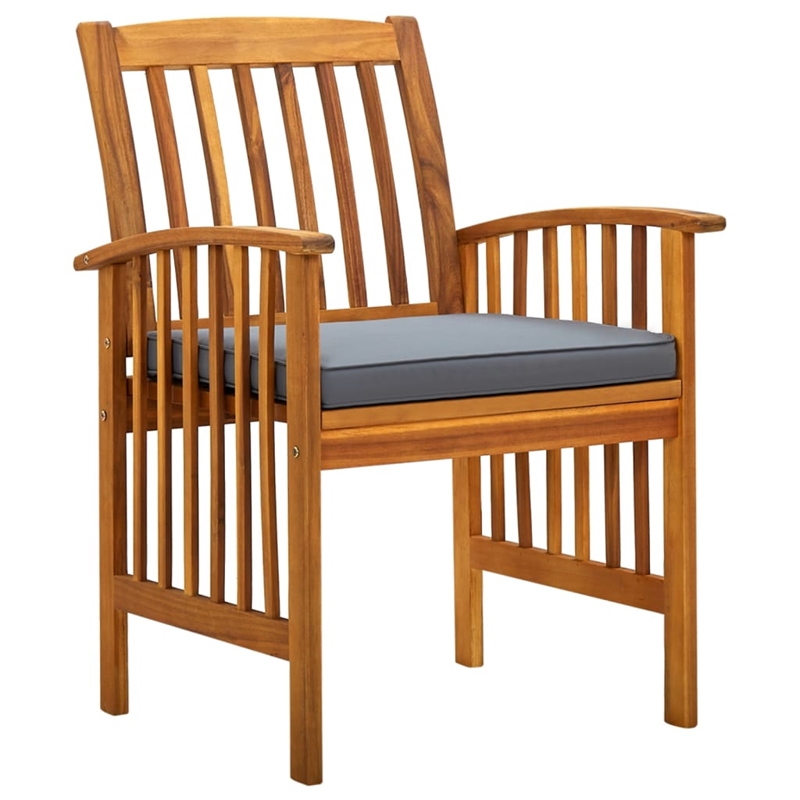 vidaXL Garden Dining Set Light in Brown Solid Acacia Wood Large