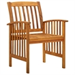 vidaXL Garden Dining Set Light in Brown Solid Acacia Wood Large