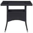 vidaXL Dining Set in Black and Brown