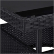 vidaXL Dining Set in Black and Brown