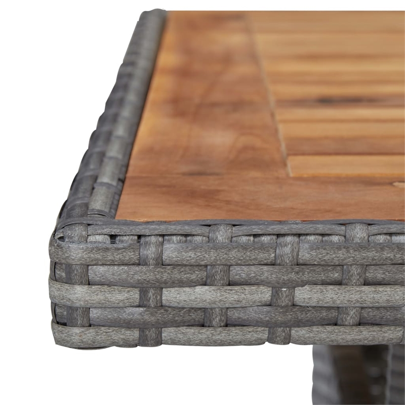 vidaXL 5 Piece Dining Set in Gray and Brown