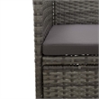 vidaXL 5 Piece Dining Set in Gray and Brown