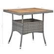 vidaXL 5 Piece Dining Set in Gray and Brown