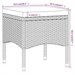 vidaXL Garden Dining Set in Black/Cream White