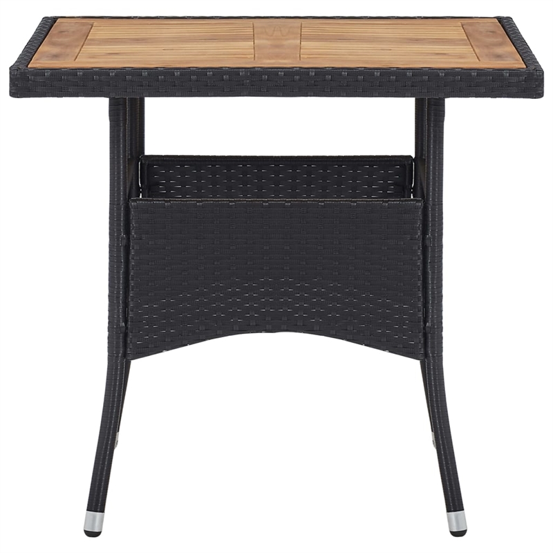 vidaXL Garden Dining Set in Black/Cream White