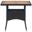 vidaXL Garden Dining Set in Black/Cream White