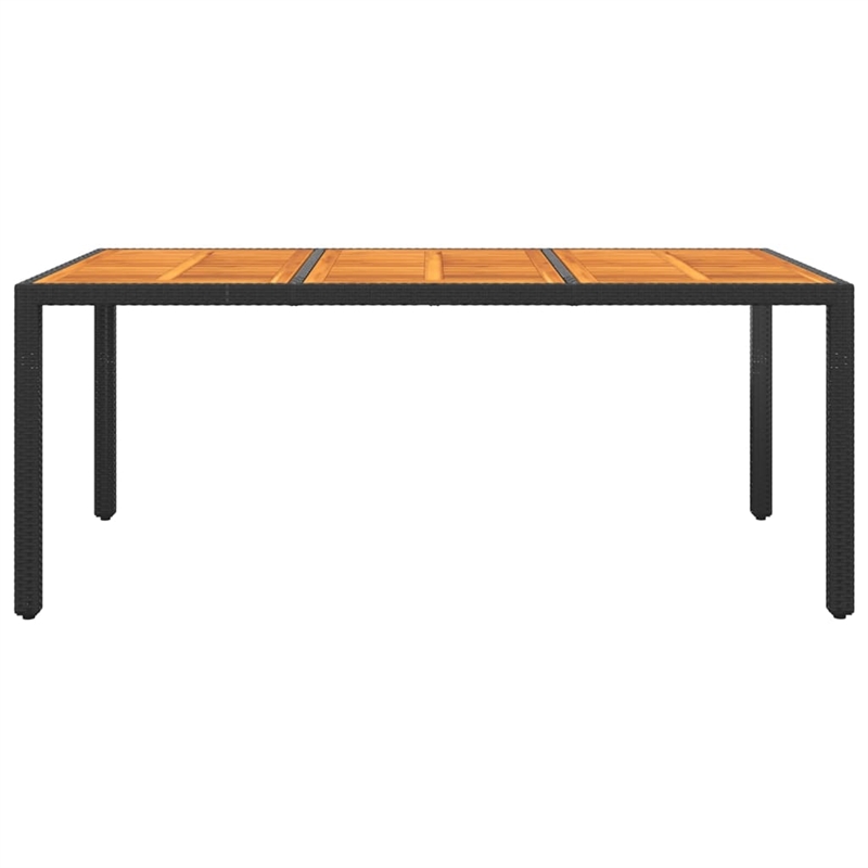 vidaXL Garden Dining Set in Black/Cream White