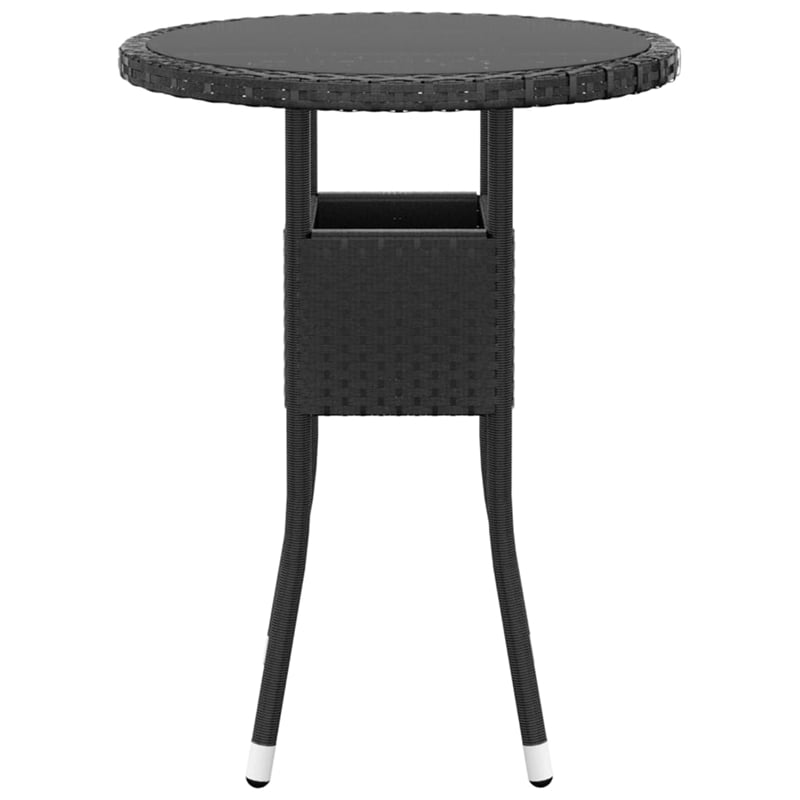 vidaXL Garden Dining Set in Black/Cream White