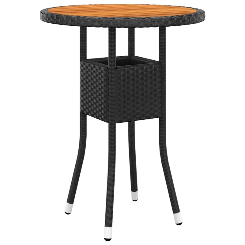 vidaXL Garden Dining Set in Black/Cream White