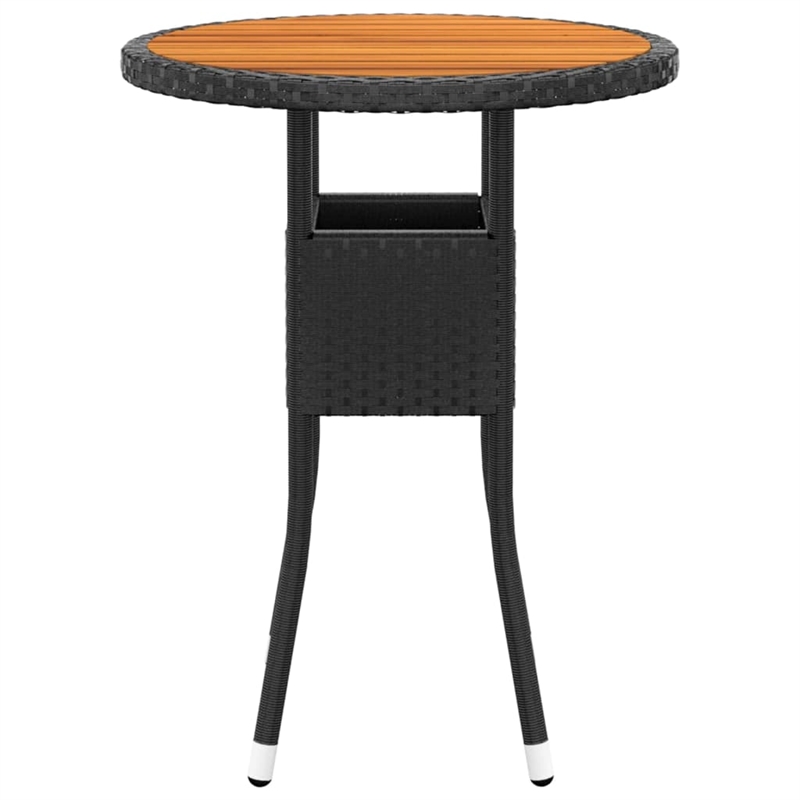 vidaXL Garden Dining Set in Black/Cream White