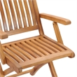 vidaXL Garden Dining Set Warm Teak in Brown