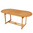 vidaXL Garden Dining Set in Cream White/Teak