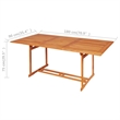 vidaXL Garden Dining Set in Gray and Teak