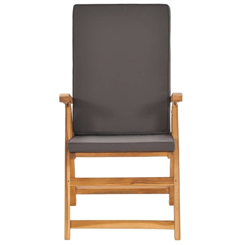 vidaXL Garden Dining Set in Gray and Teak