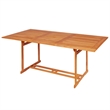 vidaXL Fine Sanded Teak Hardwood Large Garden Dining Set Natural Teak