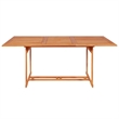 vidaXL Fine Sanded Teak Hardwood Large Garden Dining Set Natural Teak