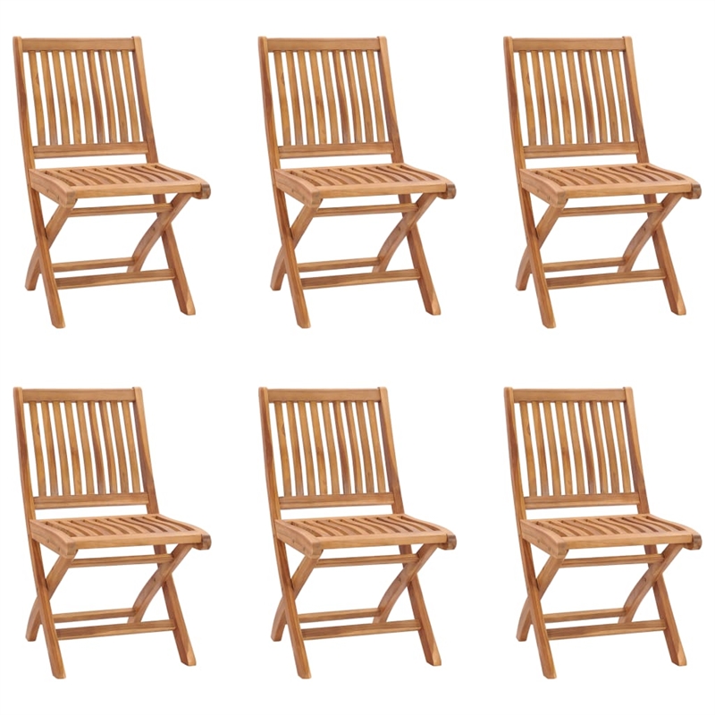 vidaXL Solid Teak Wood Large Durable Garden Dining Set in Warm Brown
